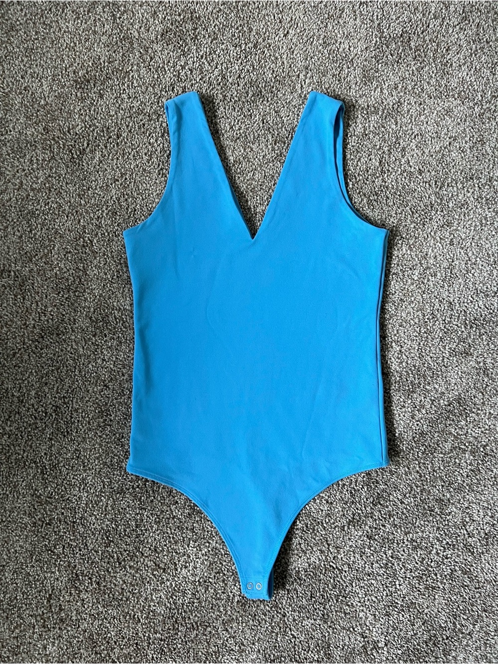 Abercrombie & Fitch Bright Blue V-Neck Bodysuit